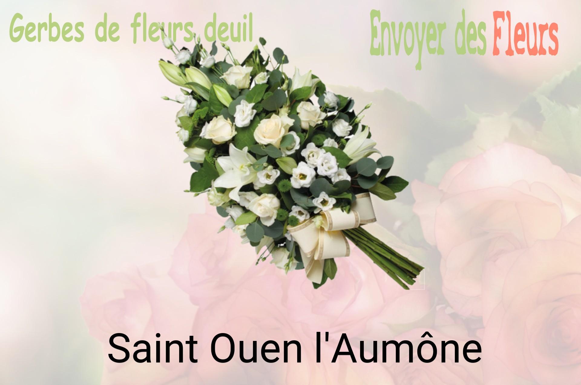 Gerbe de fleurs de deuil livrée à Saint-Ouen-l'Aumône